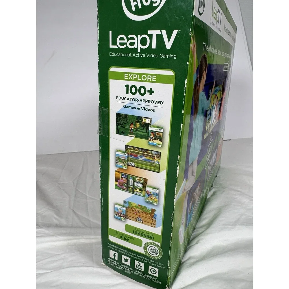 Leap Frog Leap TV Educational Active Video Gaming System 3-8 Yrs
